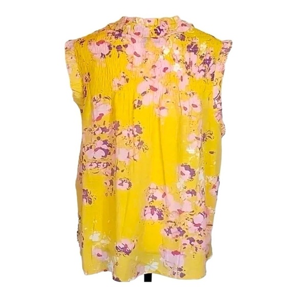 Nanette Lepore Smocked Sleeveless Blouse - Picture 2 of 9